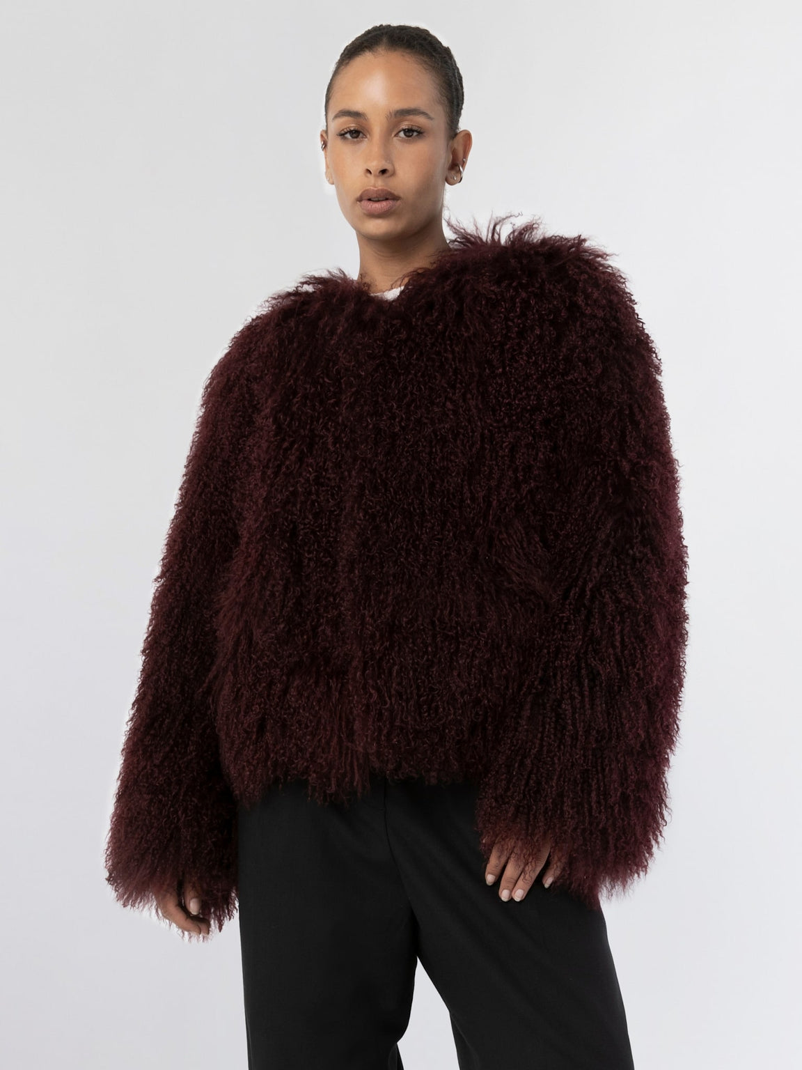 CARLY JACKET - BURGUNDY