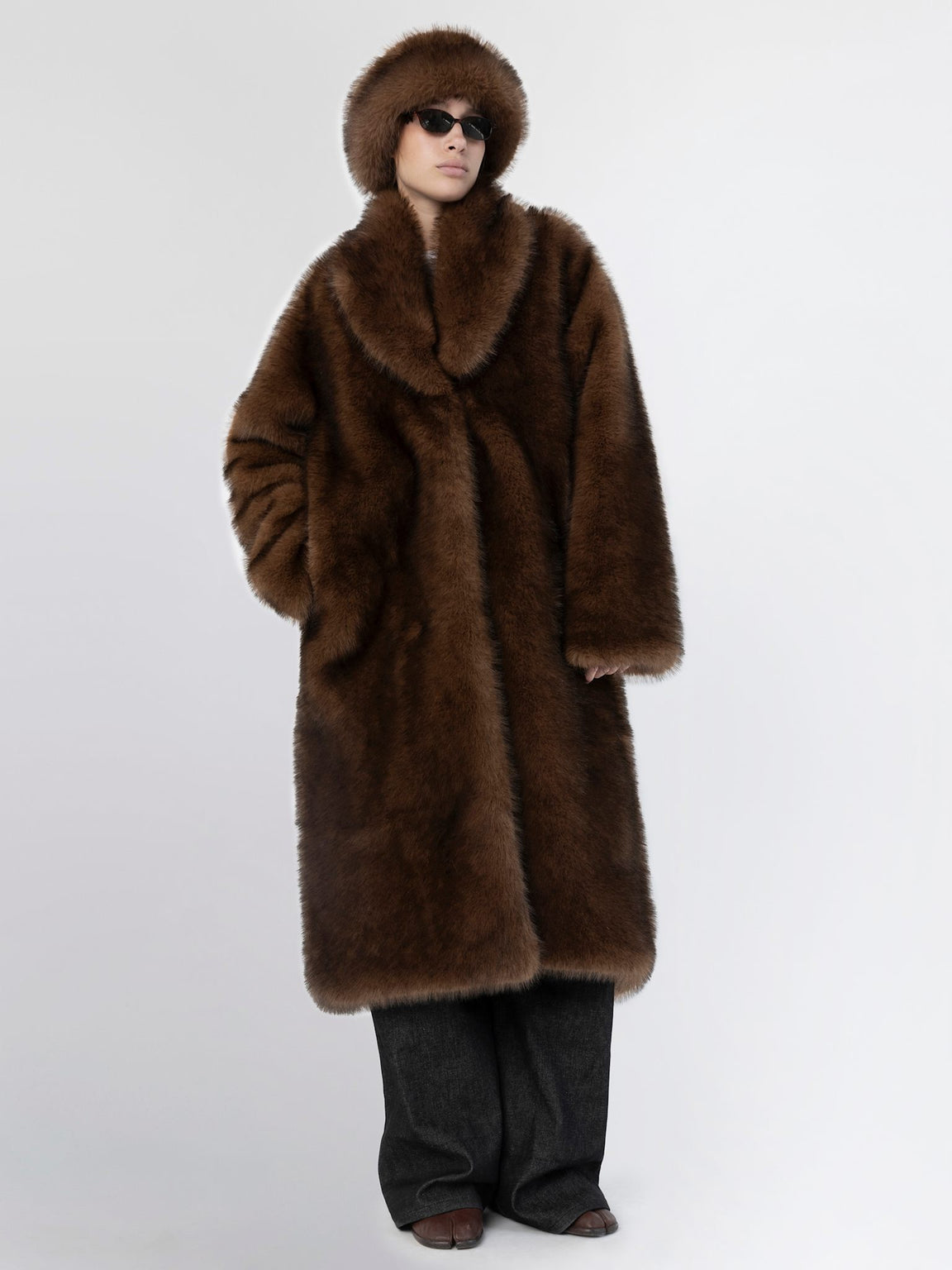 KATHA COAT - BROWN