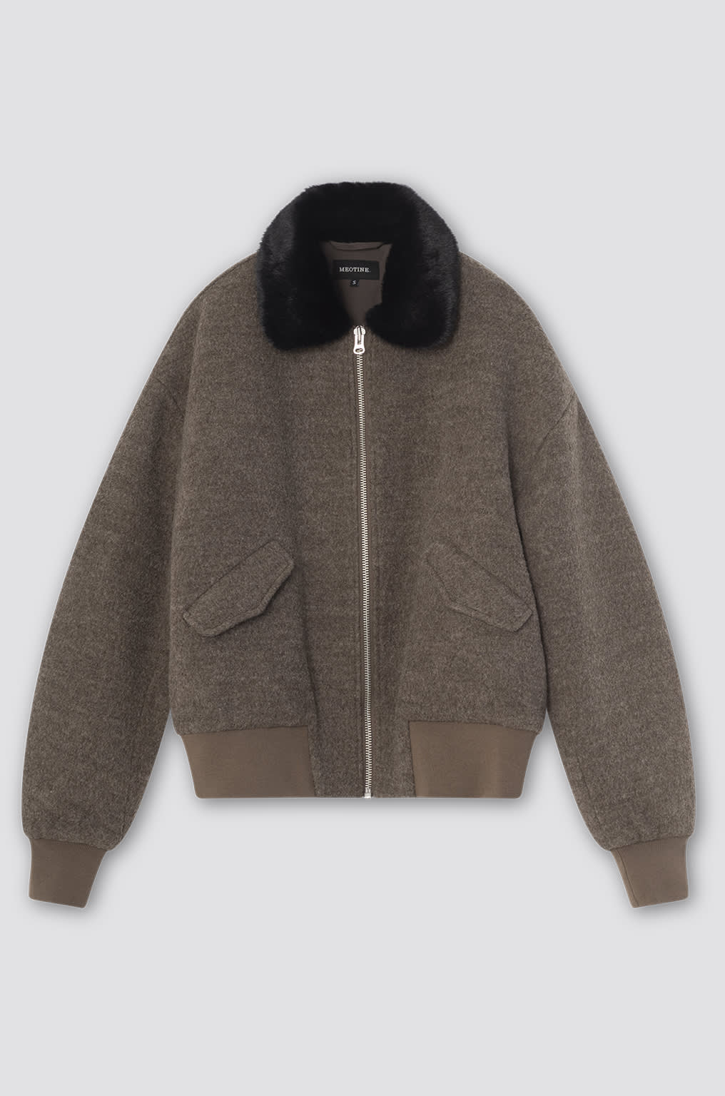 AVERY BOBMER JACKET - BROWN/BLACK