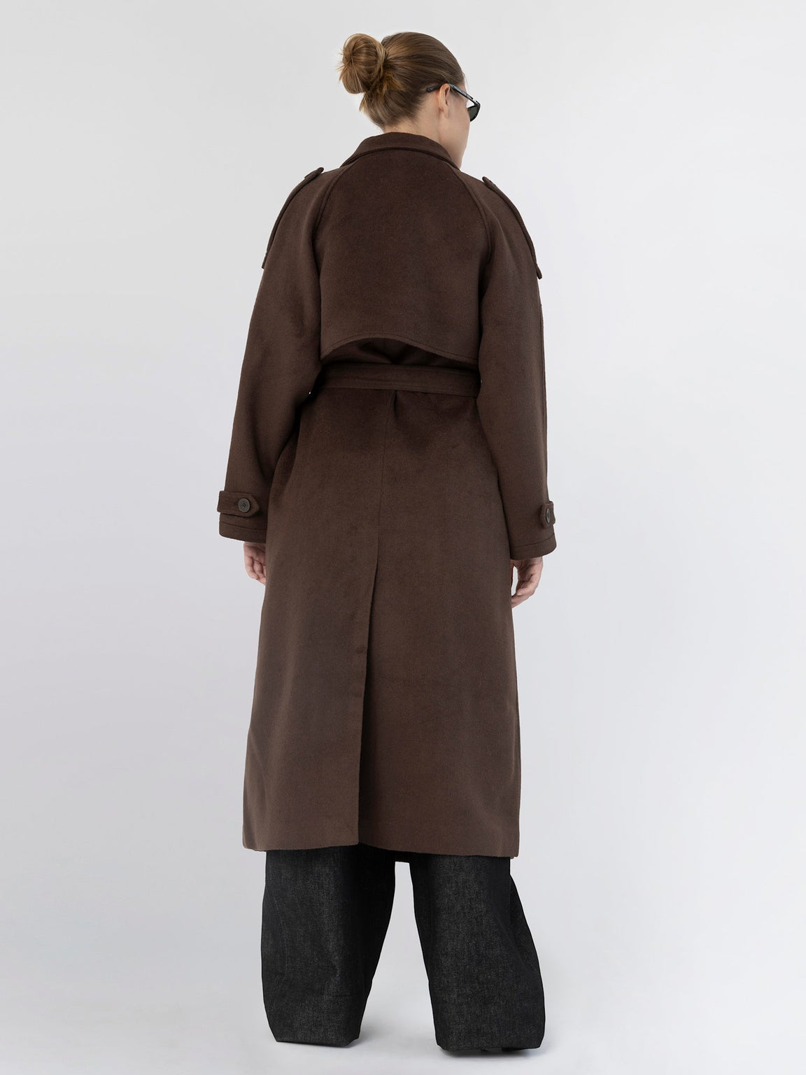 BEA WOOL COAT - BROWN
