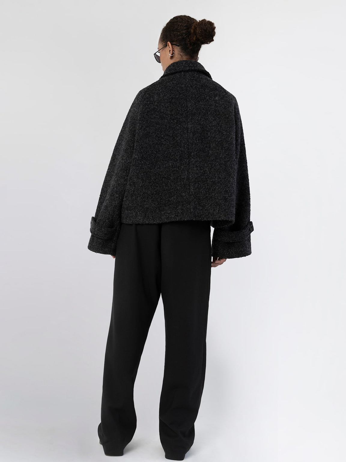 GIA BOUCLE JACKET - BLACK GREY