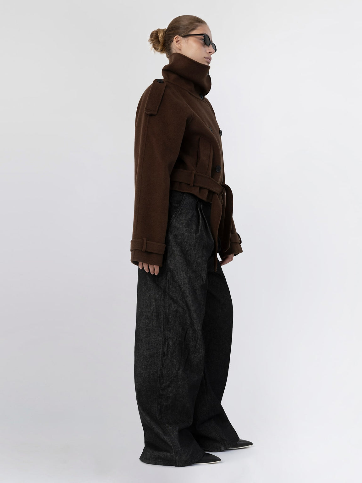 BELLO WOOL JACKET BROWN