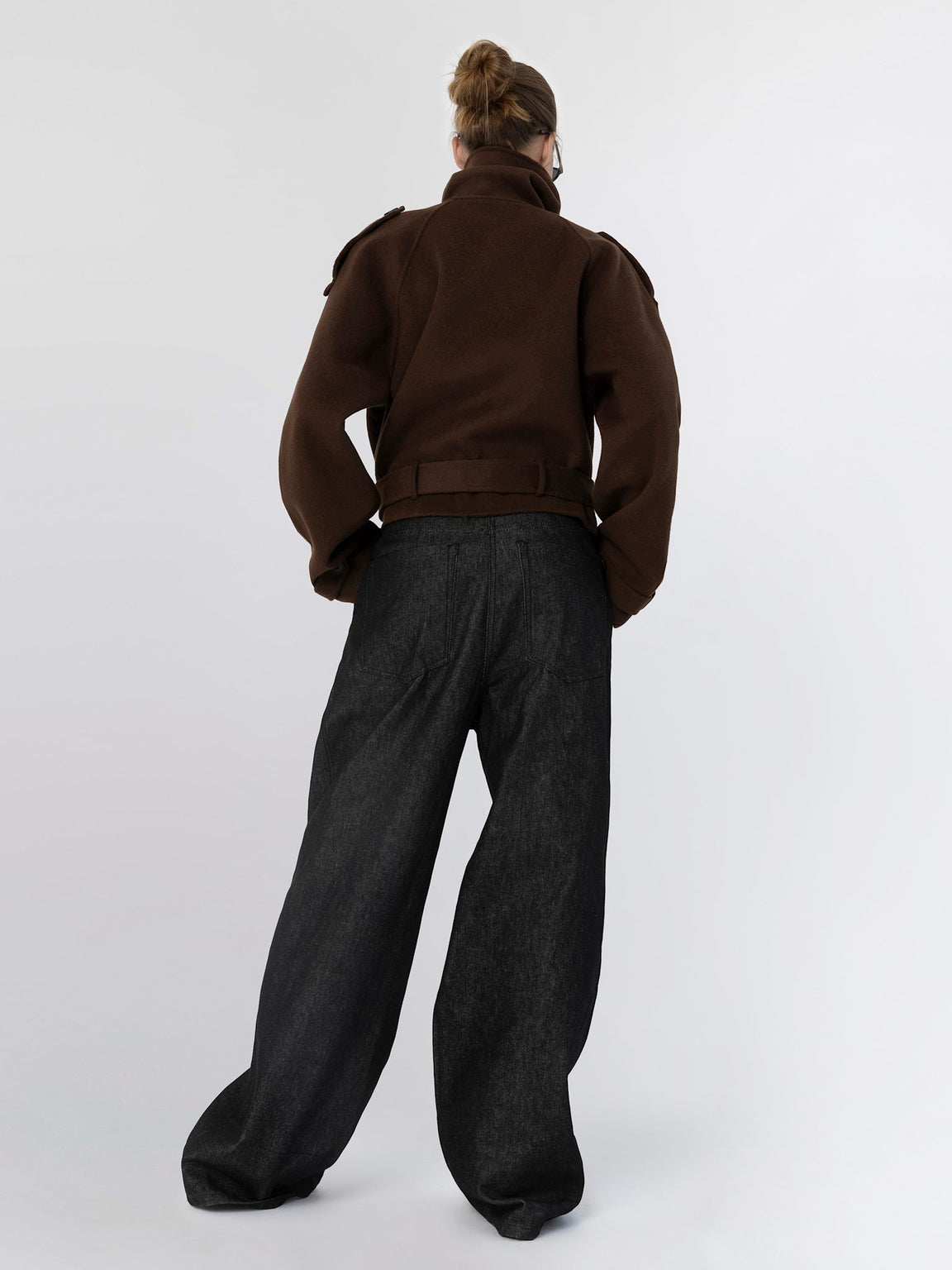 BELLO WOOL JACKET BROWN