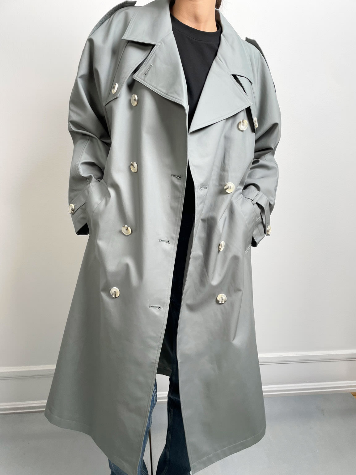 BOBBY CANVAS TRENCHCOAT - GREEN