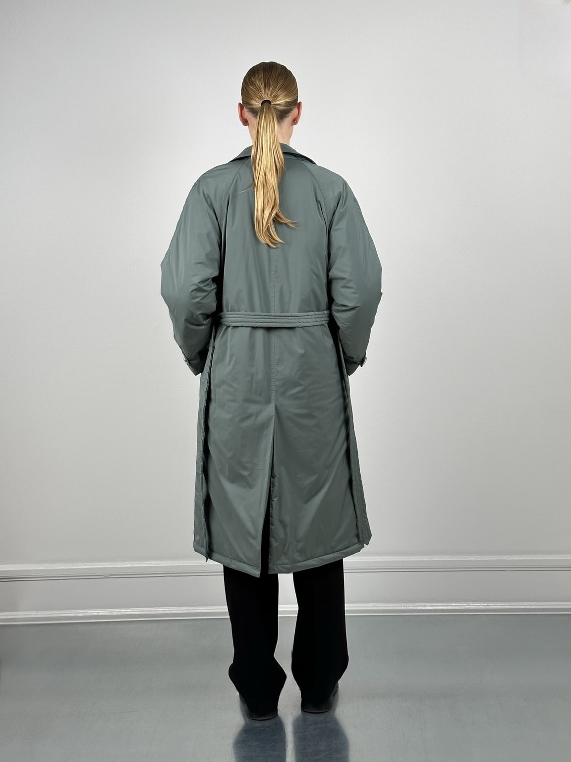 BOBBY CANVAS TRENCH JACKET - GREEN