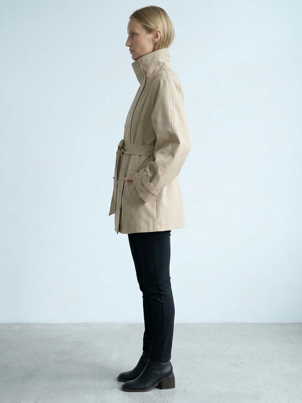 SKYLER CANVAS JACKET - BEIGE