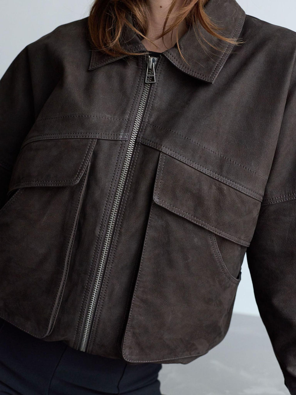 ESME JACKET - BROWN