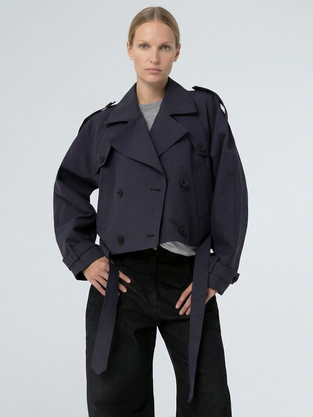 BOBBY CANVAS JACKET - NAVY