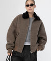 AVERY BOBMER JACKET - BROWN/BLACK
