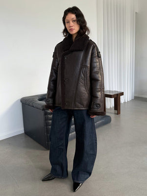 ZOE JACKET - BROWN LEATHER