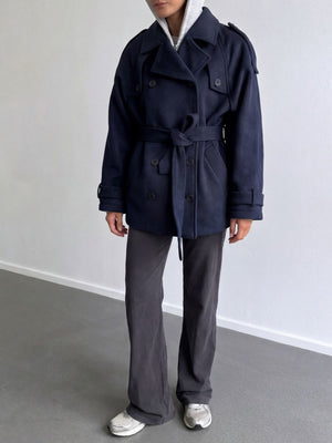 BEA WOOL JACKET - NAVY