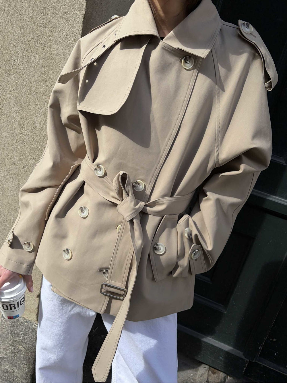 HEATHER TRENCH JACKET - BEIGE