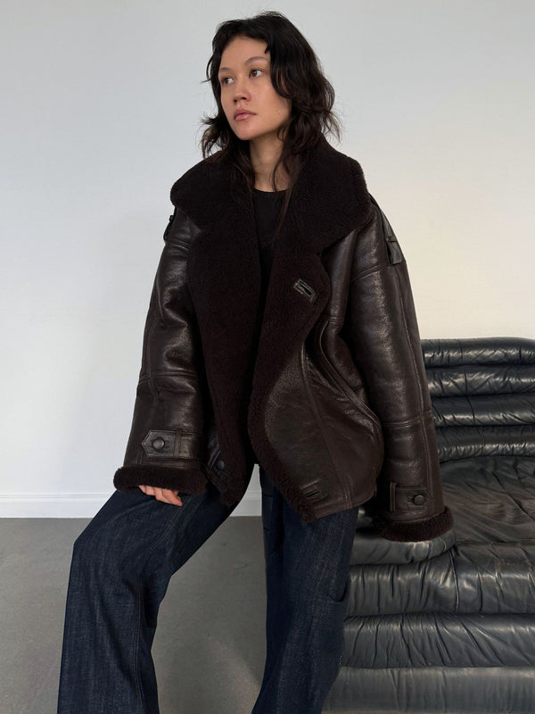 ZOE JACKET - BROWN LEATHER