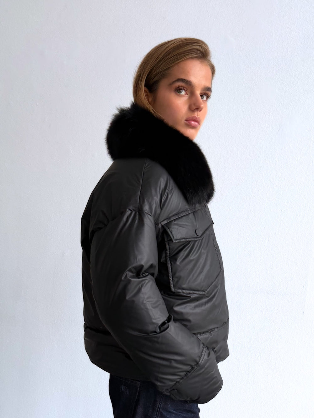 CHARLIE PUFFER JACKET - BLACK