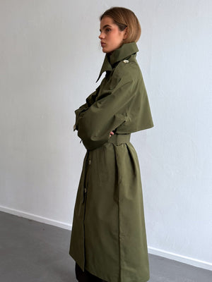 BELLO NYLON COAT - ARMY
