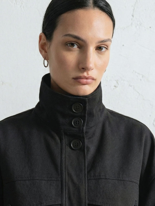 NORI BOMBER JACKET - BLACK