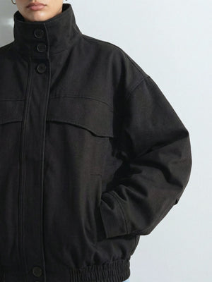 NORI BOMBER JACKET - BLACK