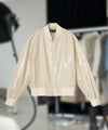 BIANCA VEGAN BOMBER - CRÈME