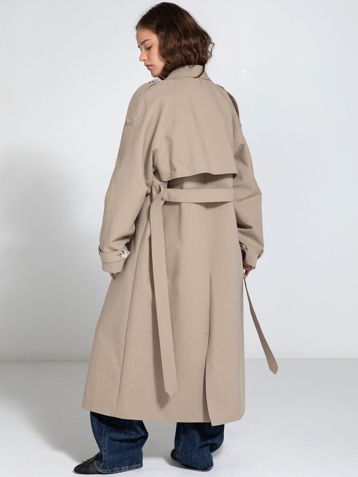 BOBBY CANVAS COAT - BEIGE