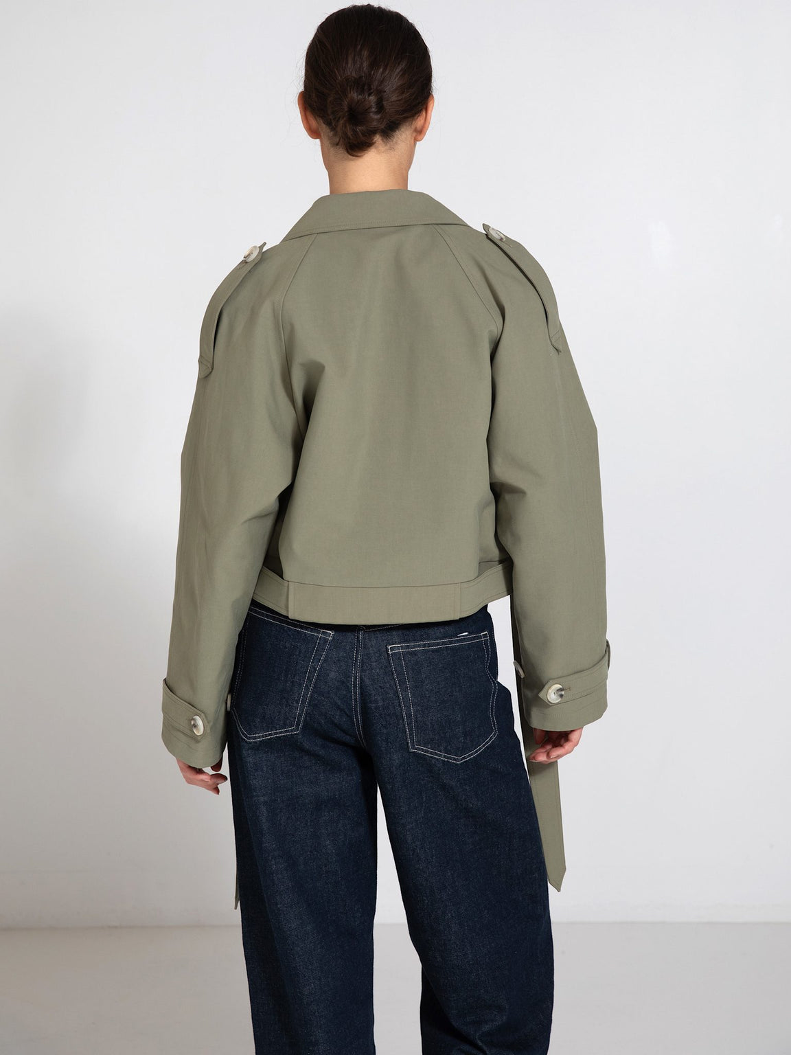 BOBBY CANVAS JACKET - DUSTY GREEN