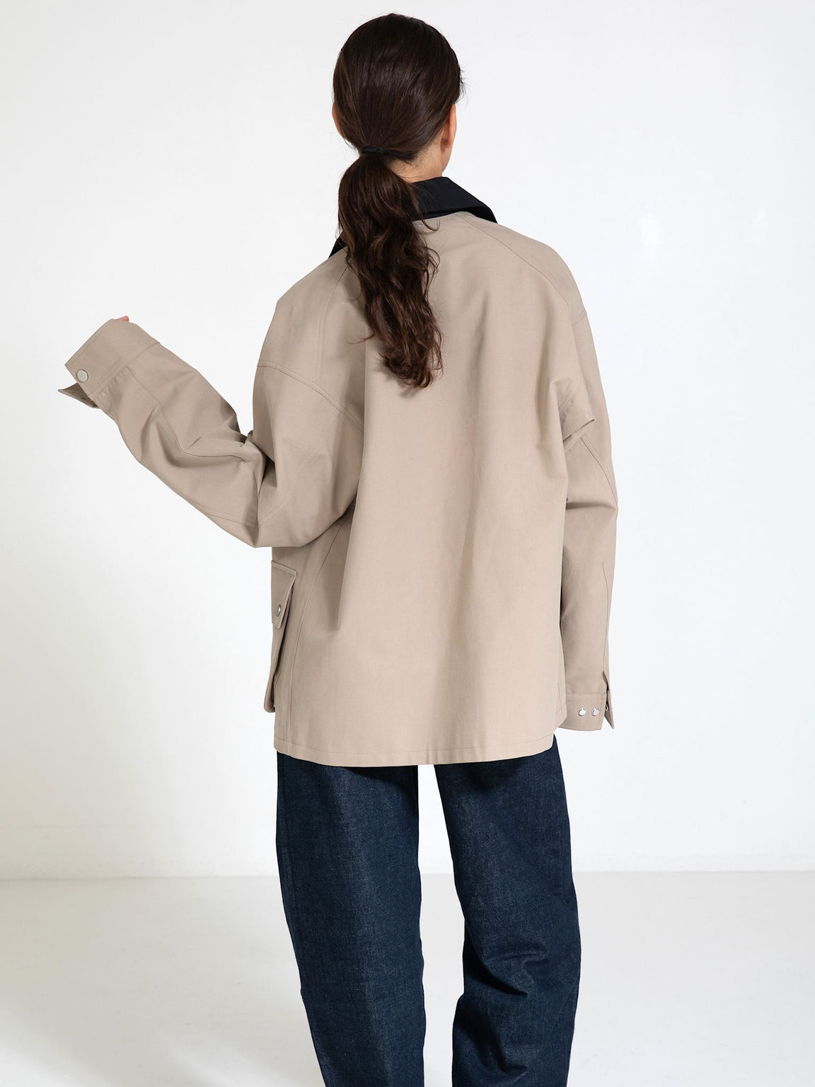 BROOKLYN JACKET - BEIGE/BLACK