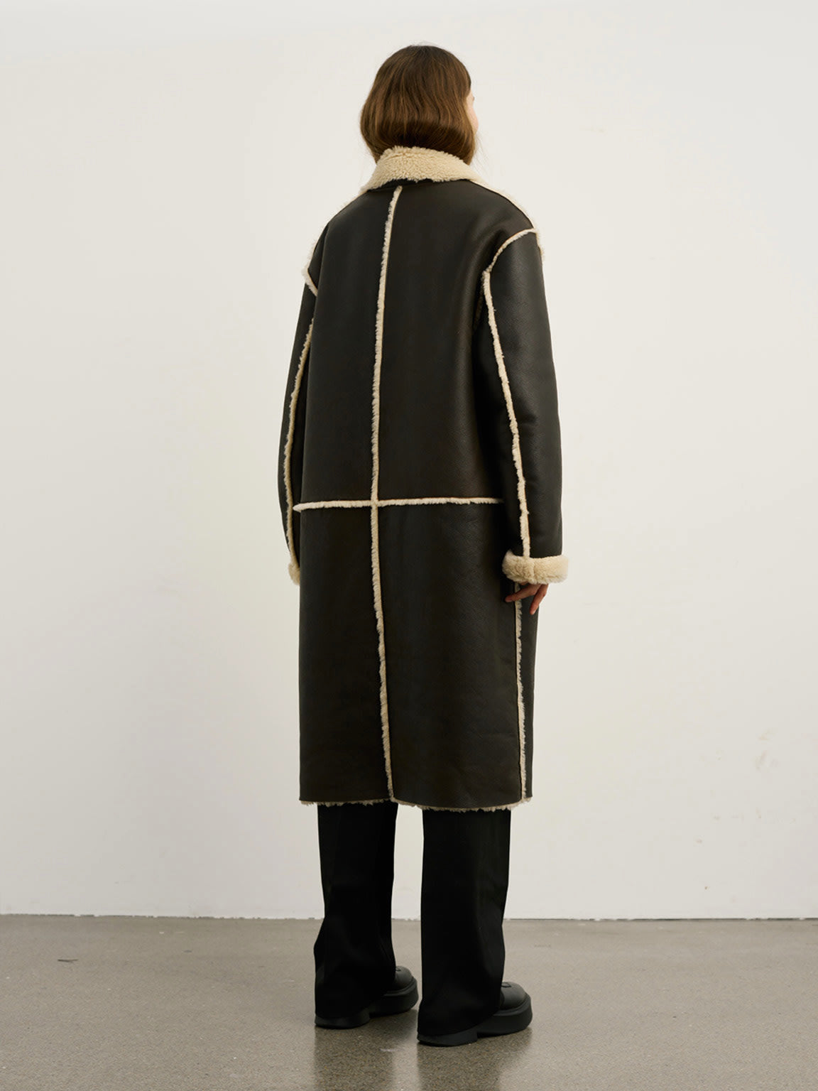 CLAIRE COAT - DARK BROWN