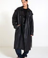 DAKOTA LEATHER COAT - BLACK