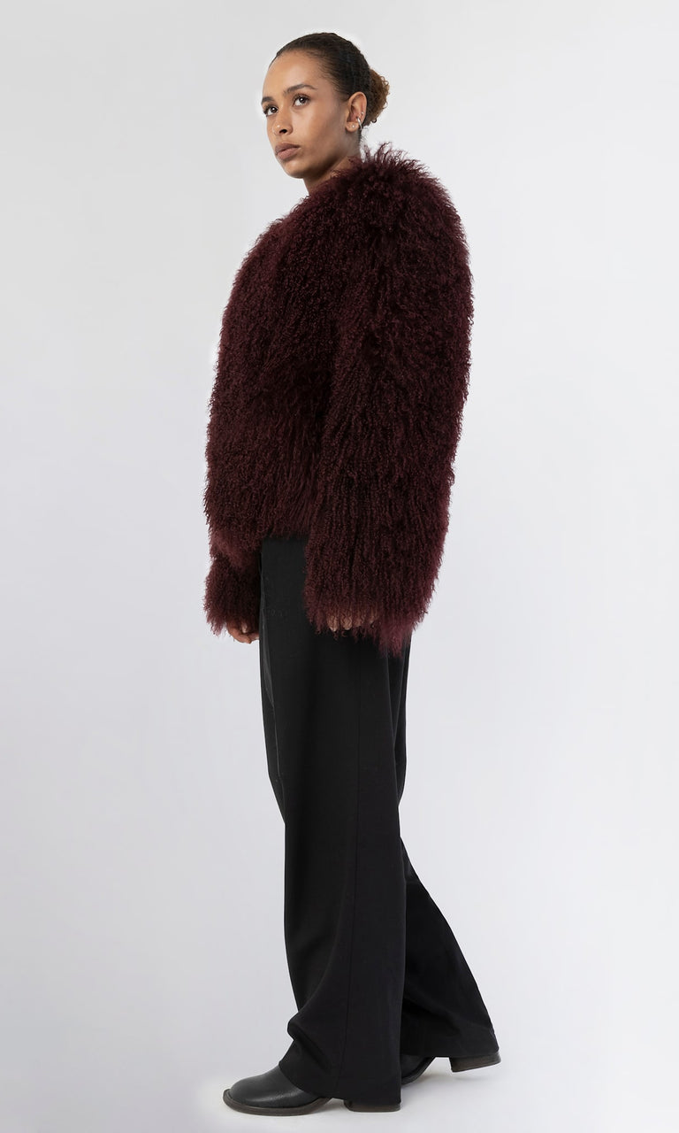 CARLY JACKET - BURGUNDY