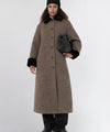 EDEN COAT - BROWN/BLACK