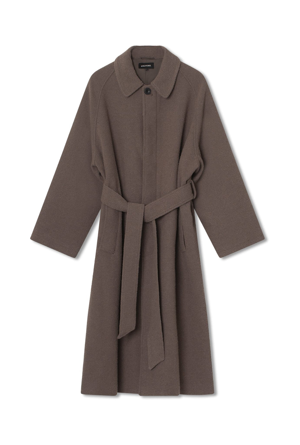 JOEL BOUCLE COAT - GREY/BROWN