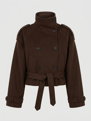 BELLO WOOL JACKET BROWN