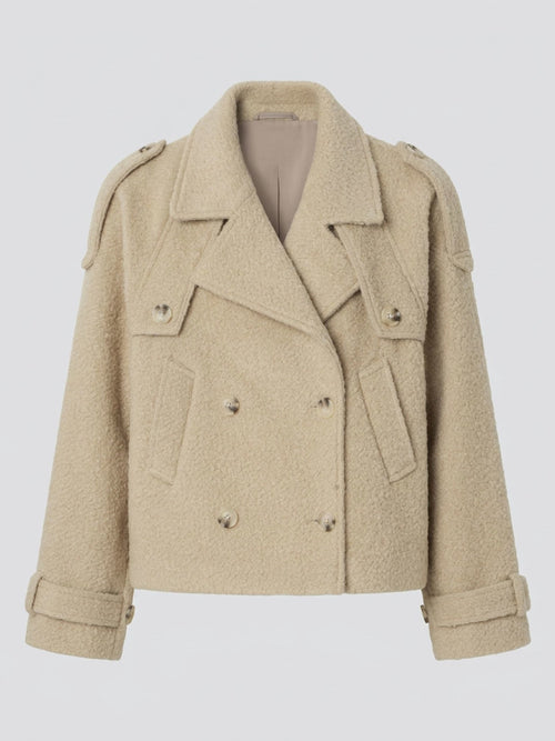 HANNI BOUCLE JACKET - CREME