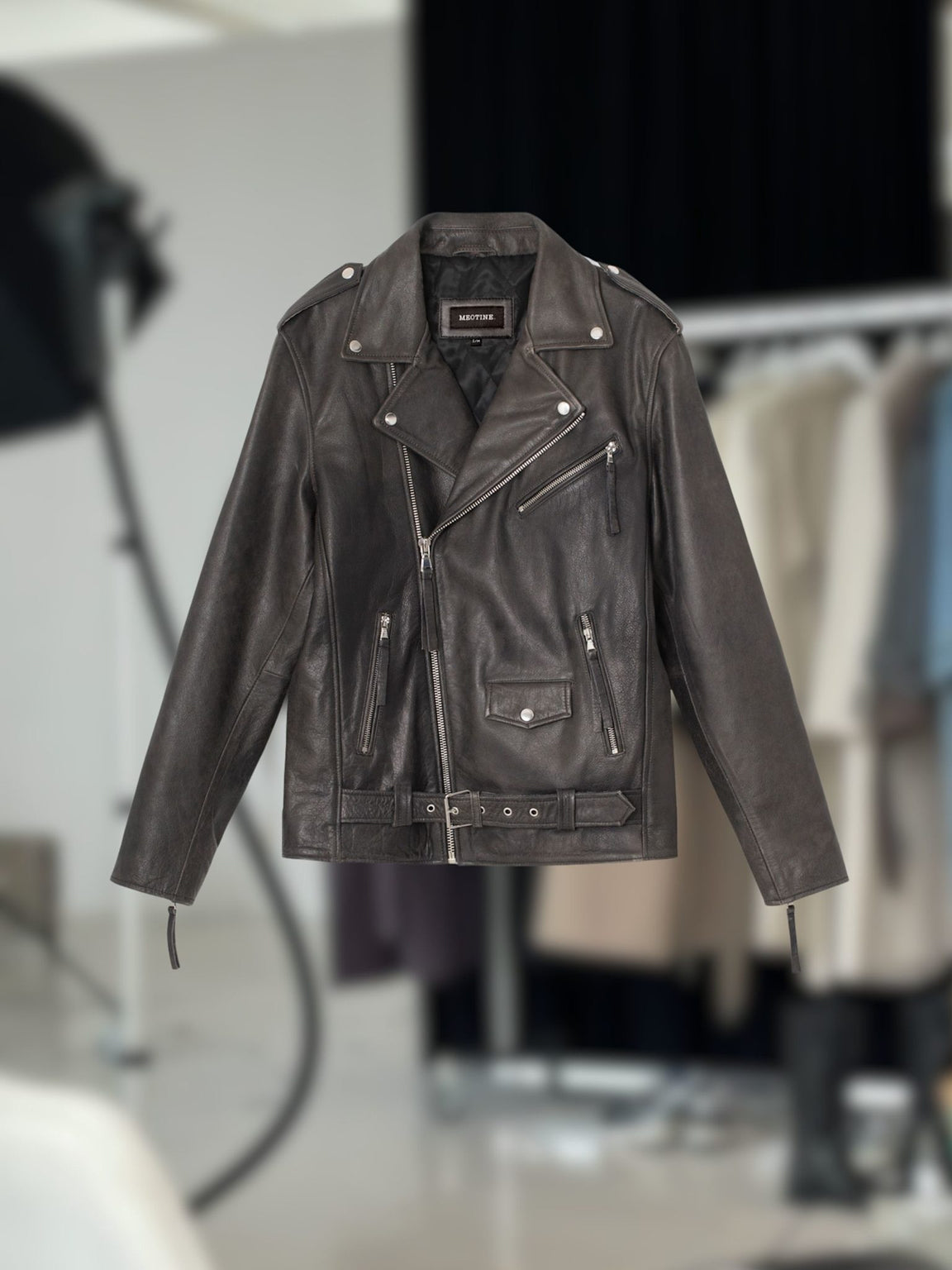 DODGE BIKER JACKET - BLACK