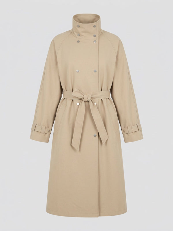 SKYLER CANVAS COAT - BEIGE