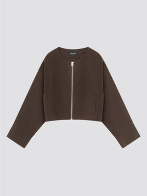 KARLA WOOL JACKET BROWN