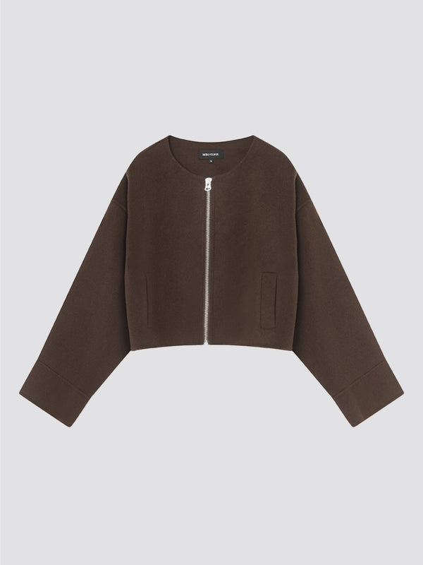KARLA WOOL JACKET BROWN