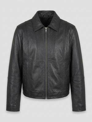 CAROL LEATHER JACKET - BLACK