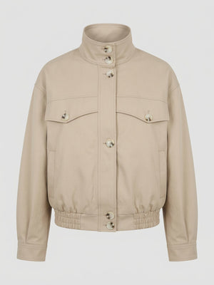 NORI BOMBER JACKET - BEIGE