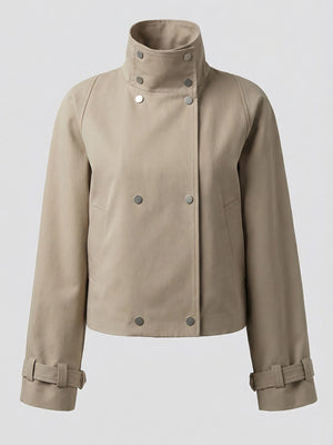 SKYLER CROPPED JACKET - BEIGE