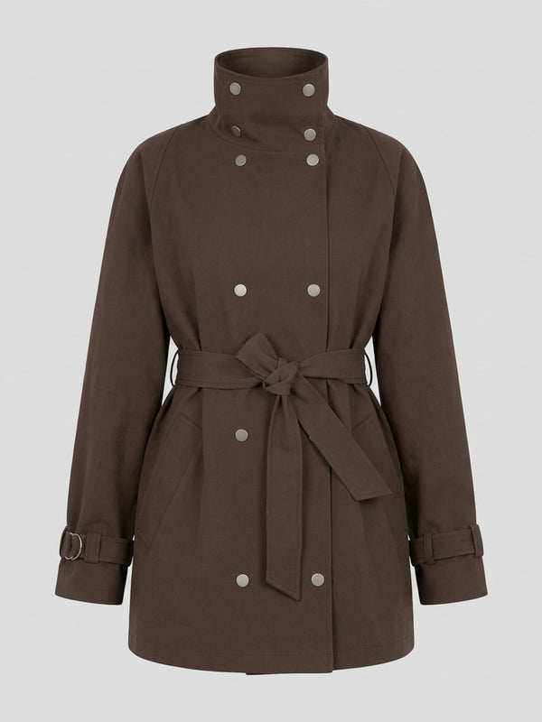 SKYLER CANVAS JACKET - BROWN
