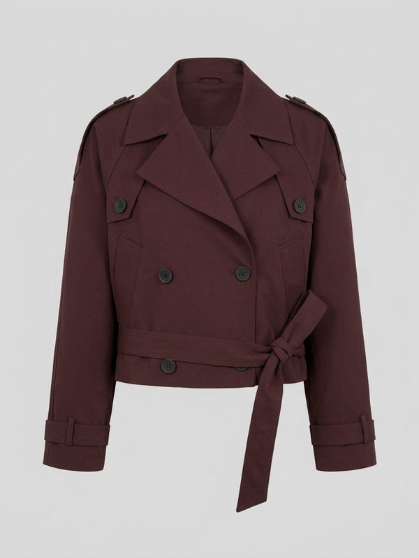 BOBBY CANVAS JACKET - BURGUNDY