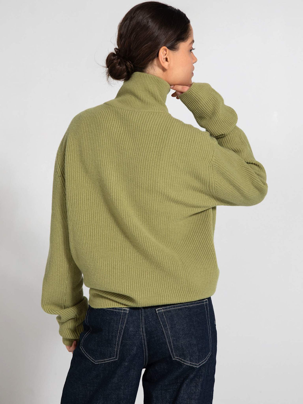 UMA ZIP KNIT - GREEN