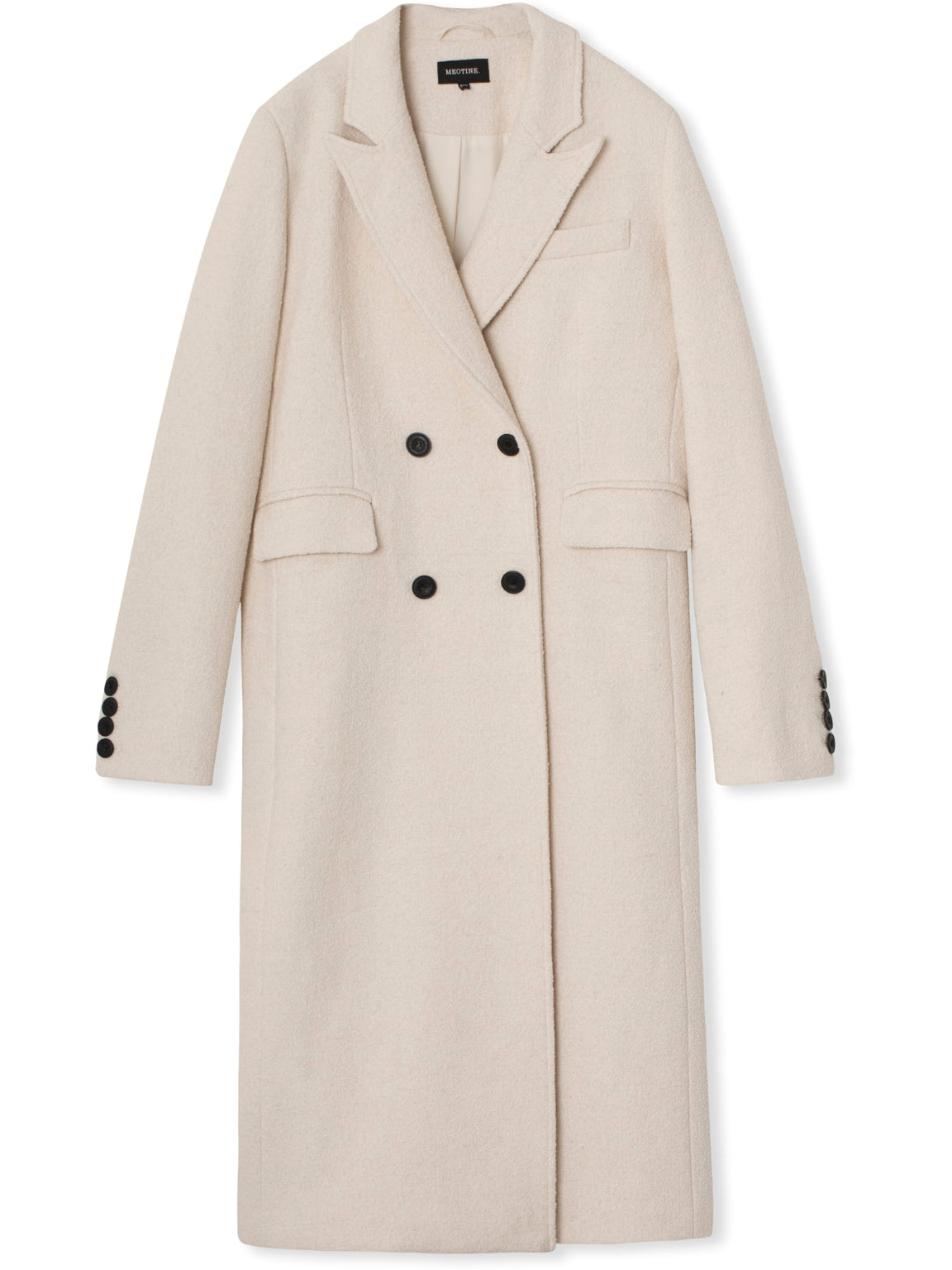 MILEY BOUCLE COAT - CRÈME