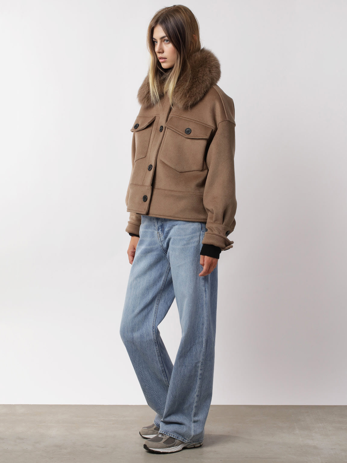 CHARLIE JACKET - WOOL - BROWN