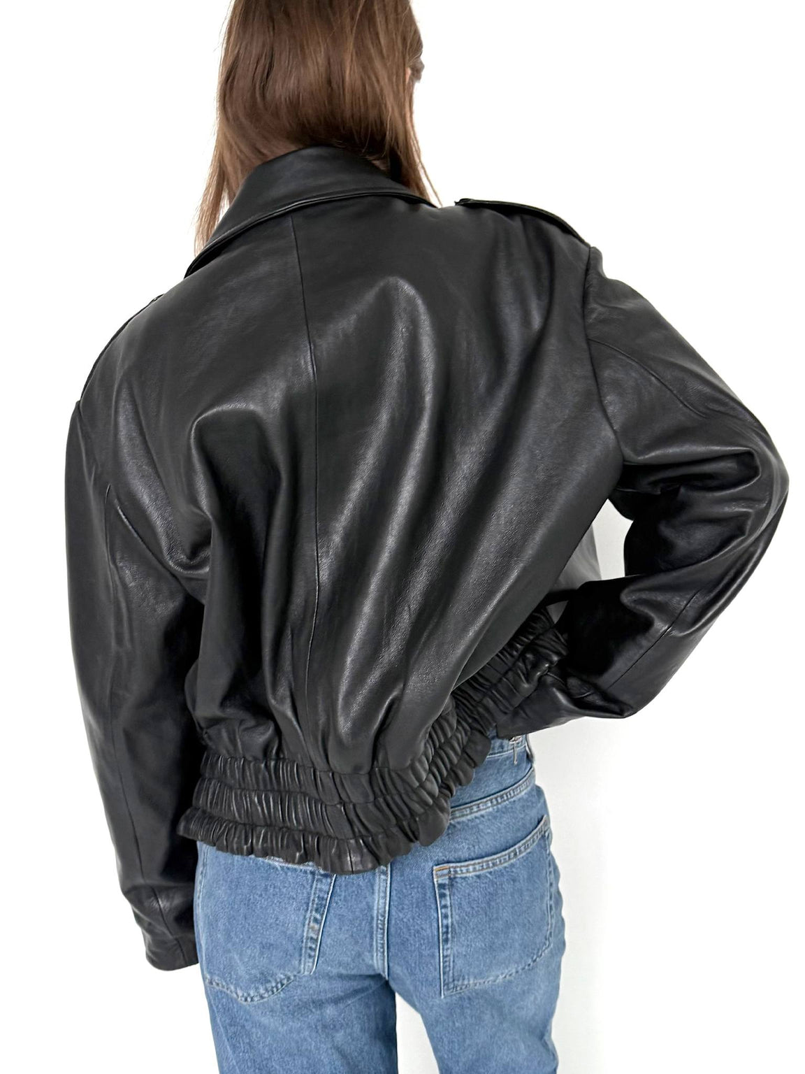 CLEO LEATHER JACKET - BLACK