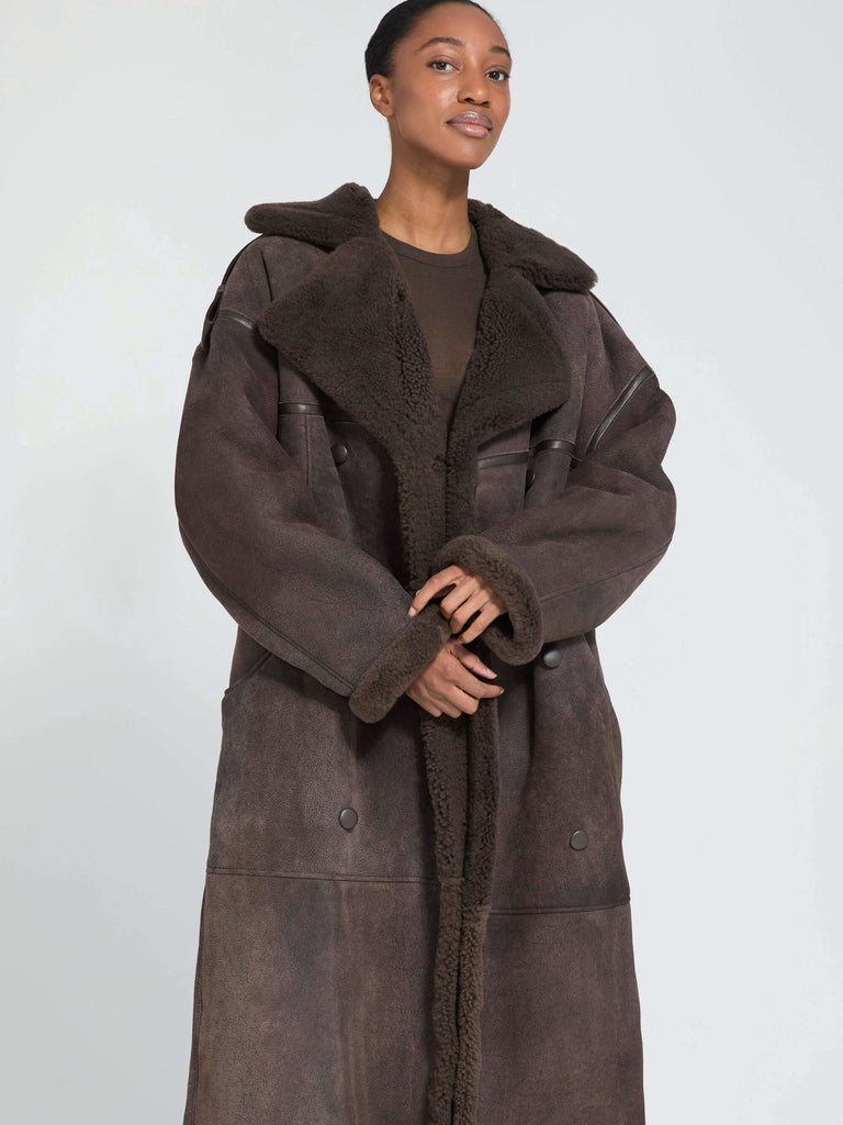 GRACE COAT - BROWN