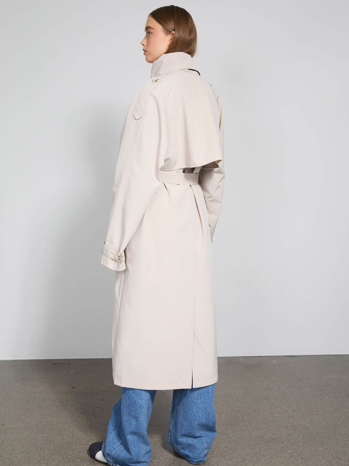 BELLO NYLON COAT - BEIGE