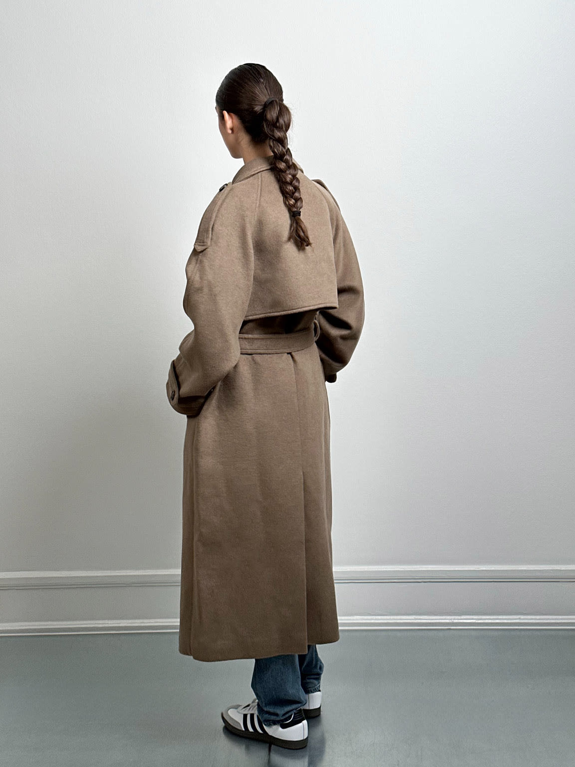 BEA WOOL COAT - BROWN