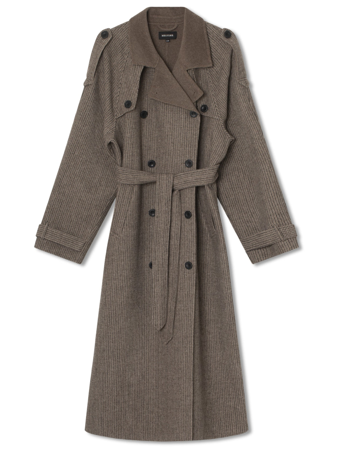 JOHN COAT CHECKED - BEIGE