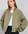 KIAN CANVAS BOMBER JACKET - ARMY